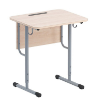 Стол одноместный ученический на круглой трубе - fgospostavki.ru - Салехард