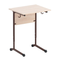 Стол ученический одноместный. Регулируемый по высоте - fgospostavki.ru - Салехард