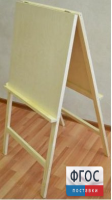 Мольберт двухсторонний деревянный Хлопушка - fgospostavki.ru - Салехард