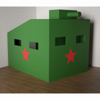 Игровой домик «Танк» - fgospostavki.ru - Салехард