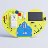 Бизиборд «Большое жёлтое сердце» - fgospostavki.ru - Салехард