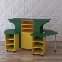 Модульный стеллаж "Весёлые занятия" - fgospostavki.ru - Салехард