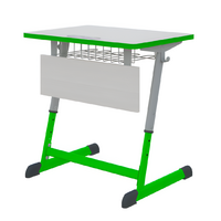 Парта NOMAD одноместная регулируемая по высоте с антивандальной кромкой - fgospostavki.ru - Салехард