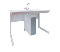 Стол ученический для кабинета химии двухместный - fgospostavki.ru - Салехард