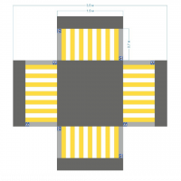 Имитация четырехстороннего перекрестка 5,5*4,5 м - fgospostavki.ru - Салехард