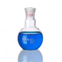 Колба плоскодонная со шлифом 100 мл. - fgospostavki.ru - Салехард