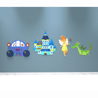 Комплект бизибордов «В сказочном королевстве» 4 в 1 - fgospostavki.ru - Салехард