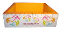 Сухой бассейн "Вообразилия" квадратный с шелкографией - fgospostavki.ru - Салехард