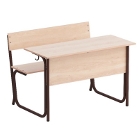 Парта (Место учебное) на круглой трубе - fgospostavki.ru - Салехард