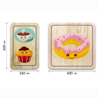 Набор стеновых панелей «Милая еда - Завтрак» - fgospostavki.ru - Салехард