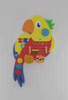 Бизиборд «Разноцветный попугай» - fgospostavki.ru - Салехард