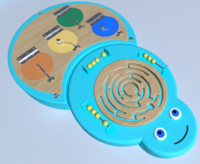 Настенный игровой элемент «Гусеница» - fgospostavki.ru - Салехард