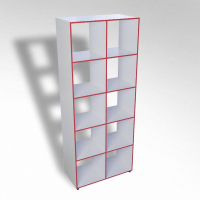 Шкаф открытый многосекционный ТР10 ЛДСП  - fgospostavki.ru - Салехард