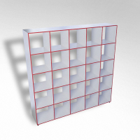 Шкаф открытый многосекционный ТР25 ЛДСП - fgospostavki.ru - Салехард