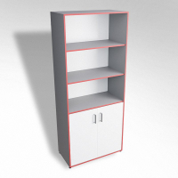 Шкаф широкий открытый с закрытой тумбой ТР2 ЛДСП - fgospostavki.ru - Салехард