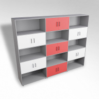 Шкаф встраиваемый закрытый с открытой полкой многосекционный ТР9 ЛДСП  - fgospostavki.ru - Салехард