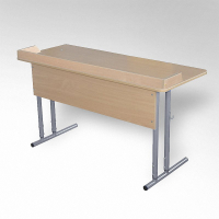 Стол ученический 'Школьник' для кабинета химии с бортиком  - fgospostavki.ru - Салехард