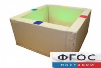 Сухой бассейн интерактивный с кнопками-переключателями (217х217х66 сантиметров) - fgospostavki.ru - Салехард