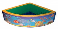 Сухой бассейн угловой полукруглый с шелкографией - fgospostavki.ru - Салехард