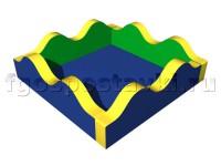 Сухой бассейн "Волна-2" с аппликацией - fgospostavki.ru - Салехард