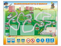 Стенд "Безопасный путь в школу" с комплектом сменных карточек - fgospostavki.ru - Салехард
