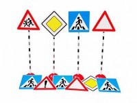 Комплект стоек с дорожными знаками №2 - fgospostavki.ru - Салехард