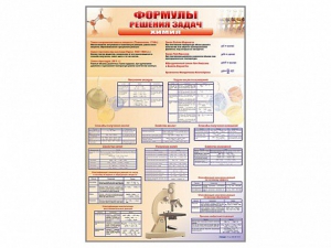 Стенд "Формулы для решения задач по химии" - fgospostavki.ru - Салехард