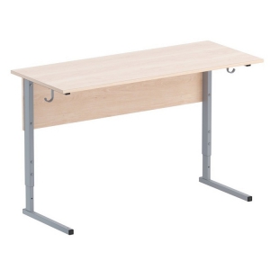 Стол ученический двухместный регулируемый на прямоугольной трубе - fgospostavki.ru - Салехард