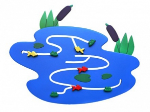 Сенсомоторное декоративно-развивающее панно "Река" - fgospostavki.ru - Салехард