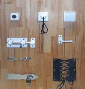 Настенная панель для эрготерапии (вариант 3) - fgospostavki.ru - Салехард