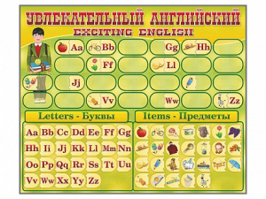 Комплект оборудования "Английский алфавит" с комплектом тематических магнитов - fgospostavki.ru - Салехард