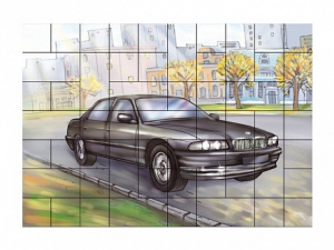 Магнитный пазл "Автомобиль" - fgospostavki.ru - Салехард