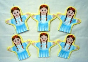 Набор рукавичек "Эмоции (девочки)" 6 штук - fgospostavki.ru - Салехард