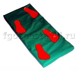 Дорожка массажная в чехле с нашитыми следами (4 следа) - fgospostavki.ru - Салехард