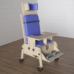 Стул для ребенка с ОВЗ «Новые горизонты» №3 со столешницей фиолетовый - fgospostavki.ru - Салехард