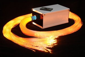 Пучок фибероптических волокон с боковым точечным свечением «Звёздный дождь» 100х2 м в комплекте с источником света - fgospostavki.ru - Салехард