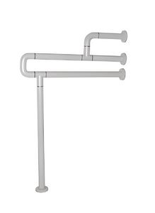 Поручень напольно-настенный с антибактериальным покрытием (белый) - fgospostavki.ru - Салехард