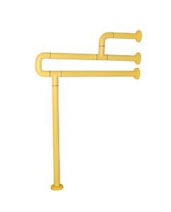 Поручень напольно-настенный с антибактериальным покрытием (желтый) - fgospostavki.ru - Салехард