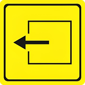 Тактильный знак (выход из помещения) 150х150 - fgospostavki.ru - Салехард