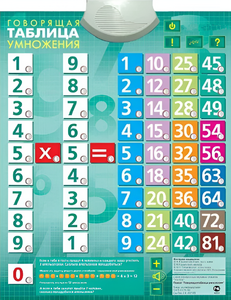 Озвученный плакат "Таблица умножения" - fgospostavki.ru - Салехард