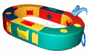 Манеж овальный 150х100х30 см (без мягкого дна) - fgospostavki.ru - Салехард