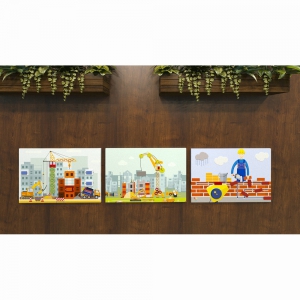 Комплект настенных панелей «Стройка» - fgospostavki.ru - Салехард