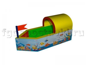 Сухой бассейн "Кораблик" с шелкографией - fgospostavki.ru - Салехард