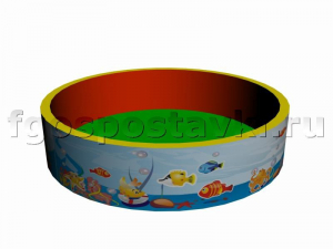 Сухой бассейн круглый с шелкографией - fgospostavki.ru - Салехард