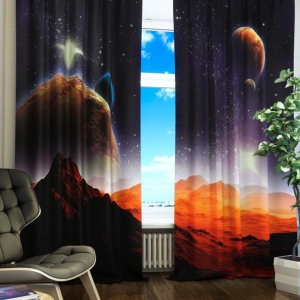 Комплект светонепроницаемых штор "Марсианская одиссея" - fgospostavki.ru - Салехард