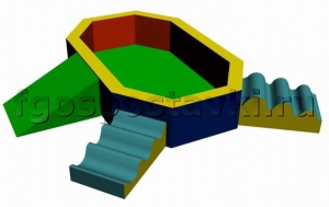 Манеж 180х120х30 см  (с приставными элементами) - fgospostavki.ru - Салехард