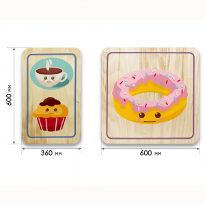 Набор стеновых панелей «Милая еда - Завтрак» - fgospostavki.ru - Салехард