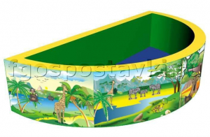 Сухой бассейн полукруглый с шелкографией - fgospostavki.ru - Салехард