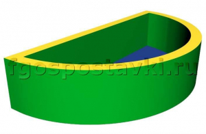 Сухой бассейн полукруглый (без рисунка) - fgospostavki.ru - Салехард