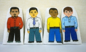 Набор пальчиковых кукол "Расы", 4 штуки - fgospostavki.ru - Салехард